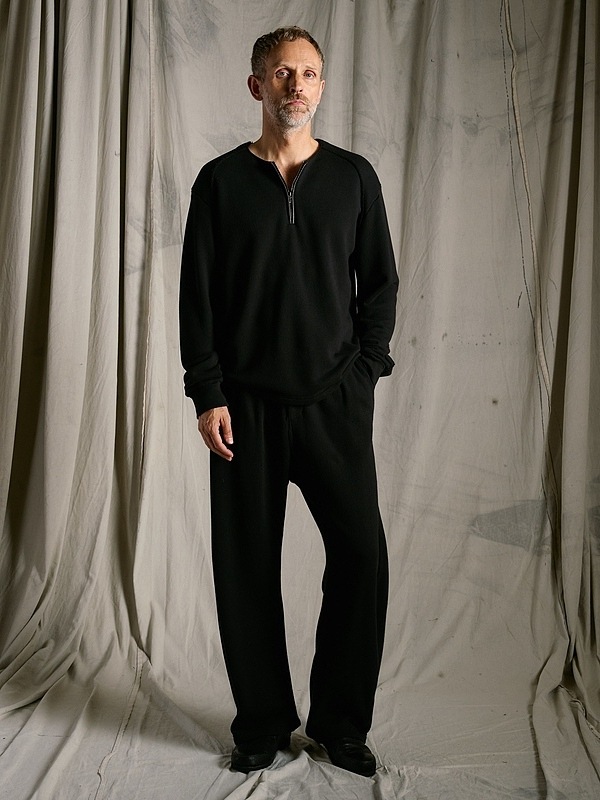(ͽ���ʡ�1��2������ͽ��/wjk�����֥른��������/soft luxe urake half-zip sweat shirt/black