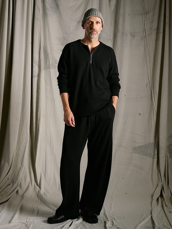 (ͽ���ʡ�1��2������ͽ��/wjk�����֥른��������/soft luxe urake half-zip sweat shirt/black