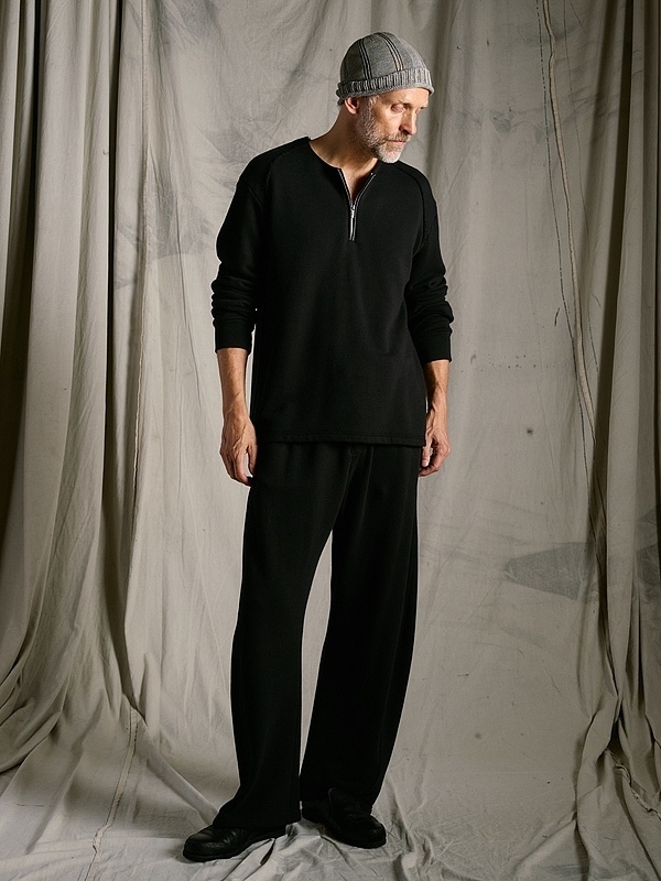 (ͽ���ʡ�1��2������ͽ��/wjk�����֥른��������/soft luxe urake half-zip sweat shirt/black