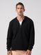 (ͽ���ʡ�1��2������ͽ��/wjk�����֥른��������/soft luxe urake half-zip sweat shirt/black