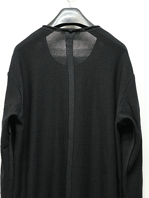 �㴰���nude:masahiko maruyama ���̡���:�ޥ��ҥ��ޥ���/Imitation Linen Cotton Jersey LONG SLEEVE T SHIRT/Black