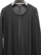 �㴰���nude:masahiko maruyama ���̡���:�ޥ��ҥ��ޥ���/Imitation Linen Cotton Jersey LONG SLEEVE T SHIRT/Black