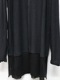 �㴰���nude:masahiko maruyama ���̡���:�ޥ��ҥ��ޥ���/Imitation Linen Cotton Jersey LONG SLEEVE T SHIRT/Black