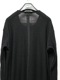 �㴰���nude:masahiko maruyama ���̡���:�ޥ��ҥ��ޥ���/Imitation Linen Cotton Jersey LONG SLEEVE T SHIRT/Black