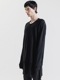 �㴰���nude:masahiko maruyama ���̡���:�ޥ��ҥ��ޥ���/Imitation Linen Cotton Jersey LONG SLEEVE T SHIRT/Black