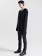 �㴰���nude:masahiko maruyama ���̡���:�ޥ��ҥ��ޥ���/Imitation Linen Cotton Jersey LONG SLEEVE T SHIRT/Black