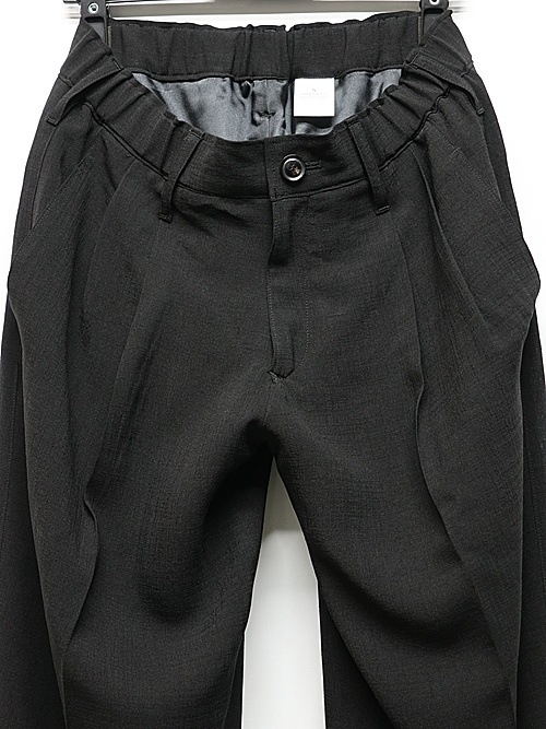 �㴰���THE ONENESS�������ͥ�/Bio Voil Wide Slacks/Black