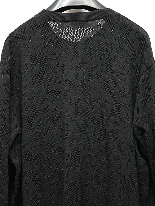 LAD MUSICIAN����å� �ߥ塼�������/FLOWER MESH PULLOVER/BLACK