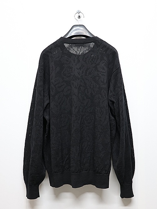 LAD MUSICIAN����å� �ߥ塼�������/FLOWER MESH PULLOVER/BLACK