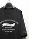 RESOUND CLOTHING���ꥵ����ɥ���������/college raglan OVER TEE/BLACK