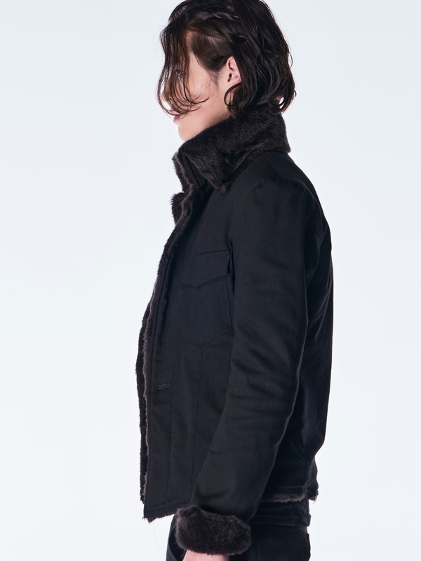 (ͽ���ʡ�10������11������ͽ��/kiryuyrik������奦����奦/Denim Napoleon Blouson/Black