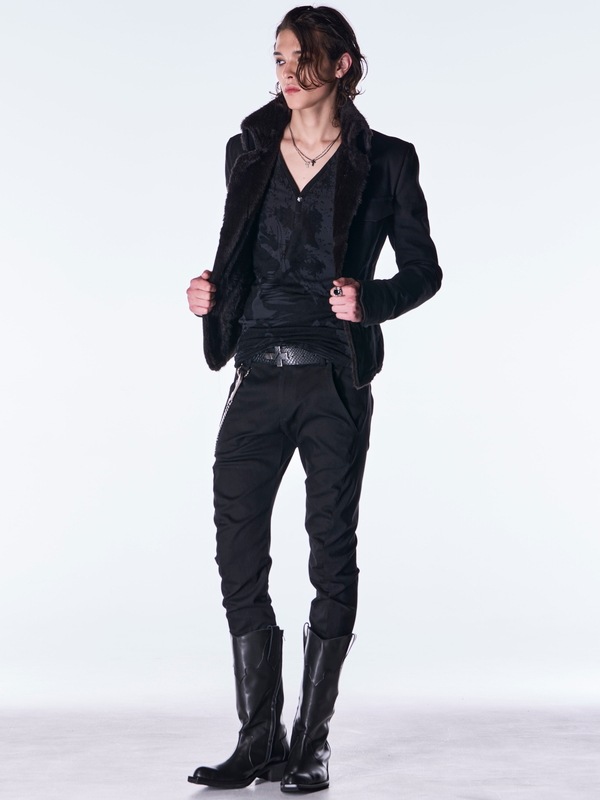 (ͽ���ʡ�10������11������ͽ��/kiryuyrik������奦����奦/Denim Napoleon Blouson/Black