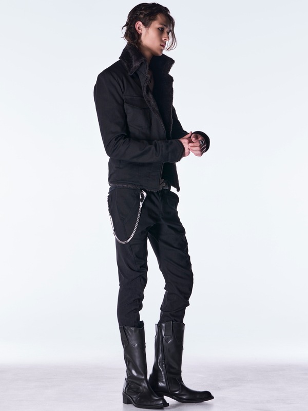 (ͽ���ʡ�10������11������ͽ��/kiryuyrik������奦����奦/Denim Napoleon Blouson/Black