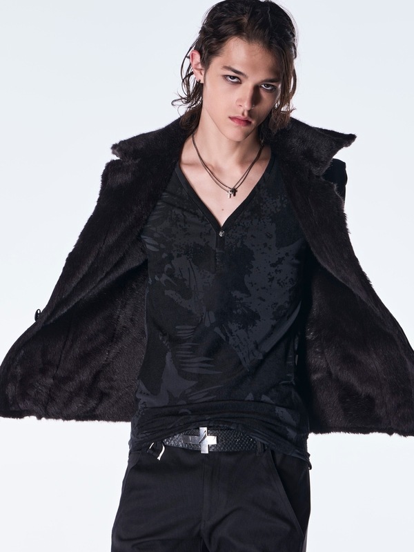 (ͽ���ʡ�10������11������ͽ��/kiryuyrik������奦����奦/Denim Napoleon Blouson/Black