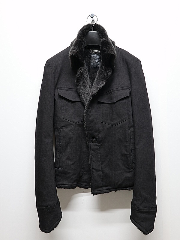 (ͽ���ʡ�10������11������ͽ��/kiryuyrik������奦����奦/Denim Napoleon Blouson/Black