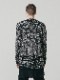 �㴰���nude:masahiko maruyama ���̡���:�ޥ��ҥ��ޥ���/Wool Back Cut Jaquard Jersey OVERSIZED LAYERED LONG SLEEVE T SHIRT/Black