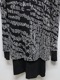 �㴰���nude:masahiko maruyama ���̡���:�ޥ��ҥ��ޥ���/Wool Back Cut Jaquard Jersey OVERSIZED LAYERED LONG SLEEVE T SHIRT/Black