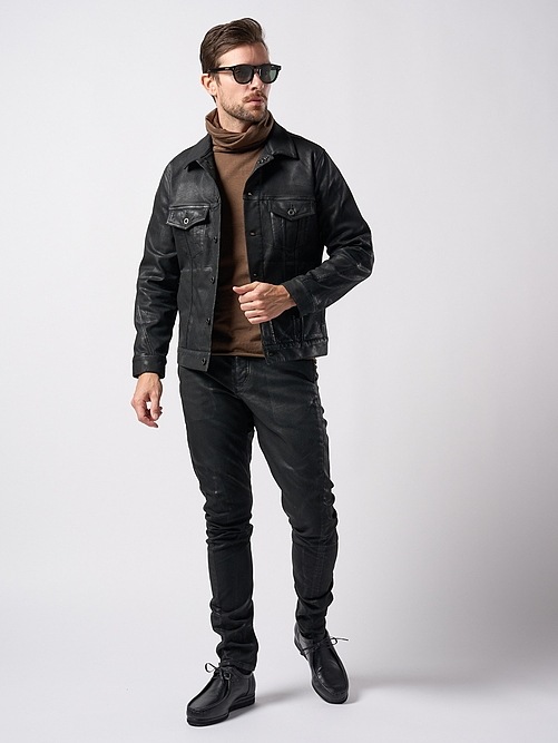 wjk֥른/coating G-jacket/black