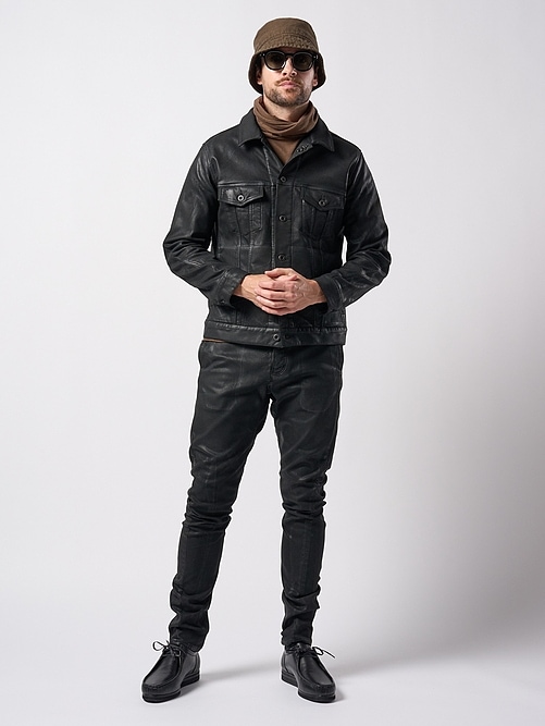 wjk֥른/coating G-jacket/black