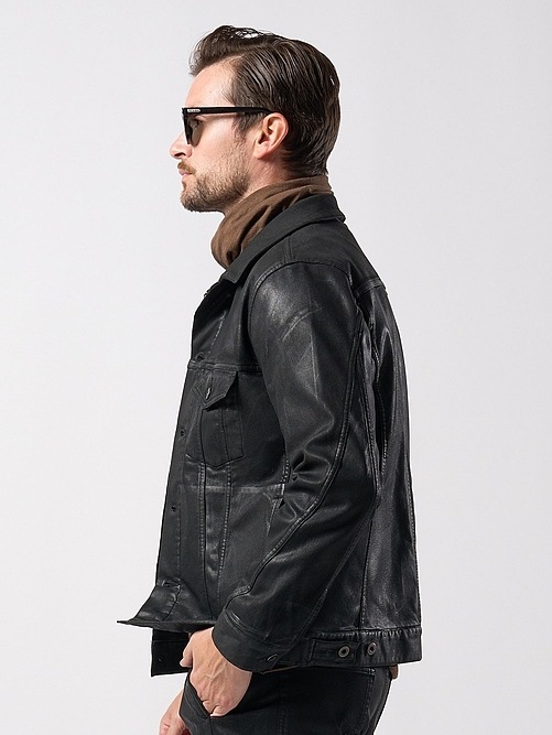 wjk֥른/coating G-jacket/black
