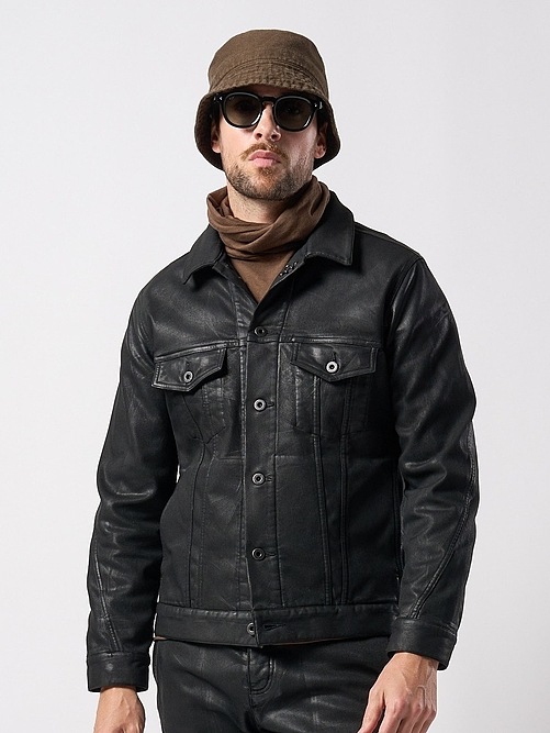 wjk֥른/coating G-jacket/black