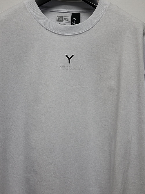 Ground Y�����饦��ɥ磻/NEWERA L/S Oversized Performance Tee/WHITE
