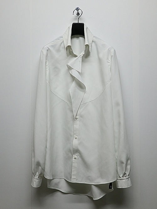 THE ONENESS�������ͥ�/Recycle PE Broad Single Frill Shirt/White.