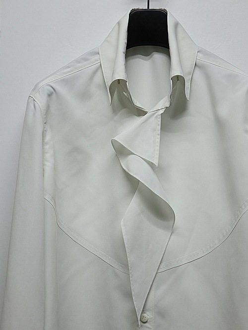 THE ONENESS�������ͥ�/Recycle PE Broad Single Frill Shirt/White.