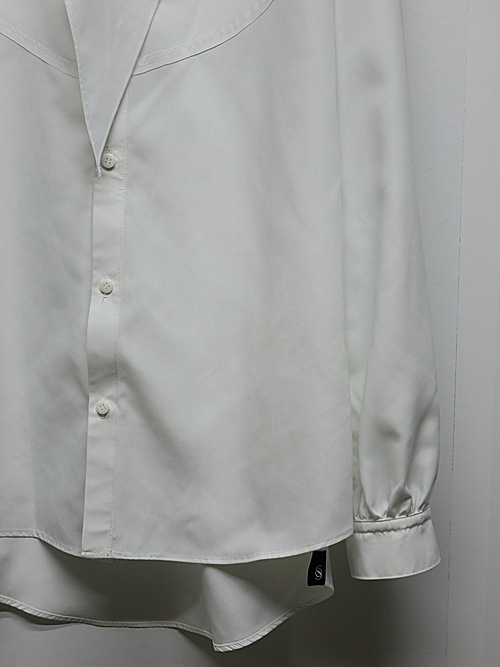 THE ONENESS�������ͥ�/Recycle PE Broad Single Frill Shirt/White.