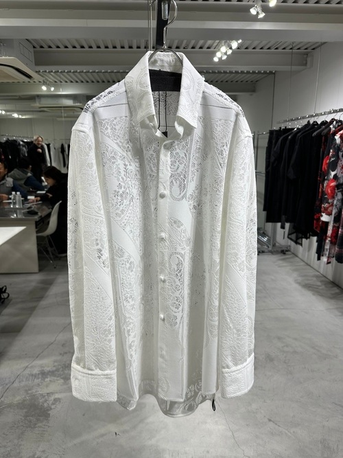 (ͽ���ʡ�6��7������ͽ��/kiryuyrik������奦����奦/CROSS-Lace Shirt/White