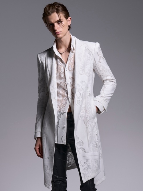 (ͽ���ʡ�6��7������ͽ��/kiryuyrik������奦����奦/CROSS-Lace Shirt/White