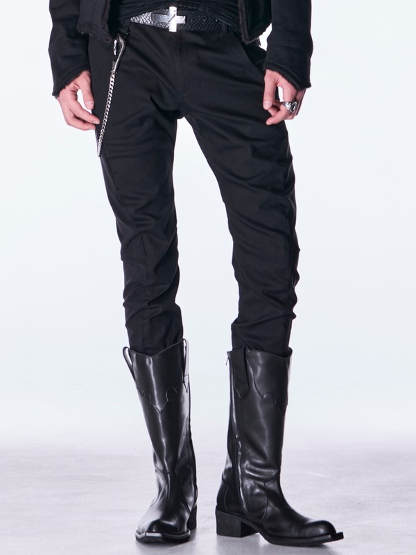 (ͽ���ʡ�10������11������ͽ��/kiryuyrik������奦����奦/Denim Curve Pants/Black