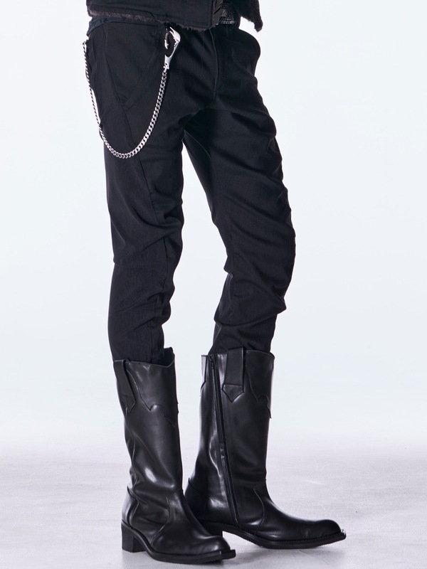 (ͽ���ʡ�10������11������ͽ��/kiryuyrik������奦����奦/Denim Curve Pants/Black