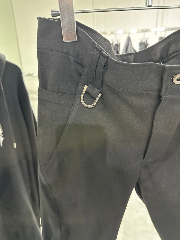 (ͽ���ʡ�10������11������ͽ��/kiryuyrik������奦����奦/Denim Curve Pants/Black