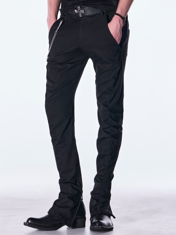 (ͽ���ʡ�10������11������ͽ��/kiryuyrik������奦����奦/Denim Curve Pants/Black
