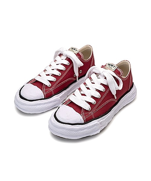 �㴰���Maison MIHARA YASUHIRO�� PETERSON 23 low original sole canvas Low-Top sneakersr/RED