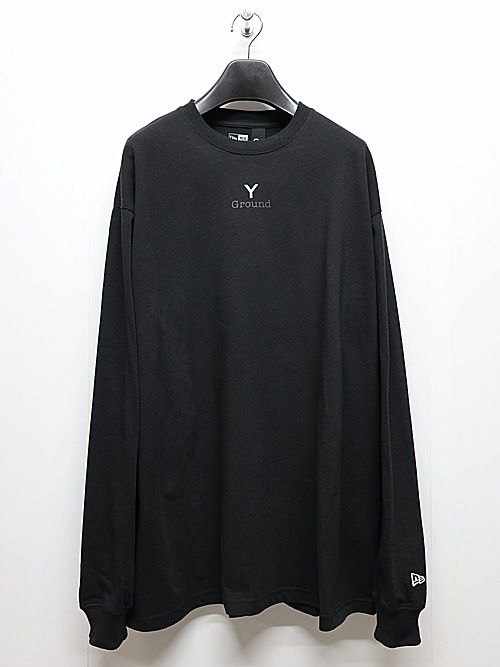 Ground Y饦ɥ磻/NEWERA L/S Oversized Performance Tee/BLACK