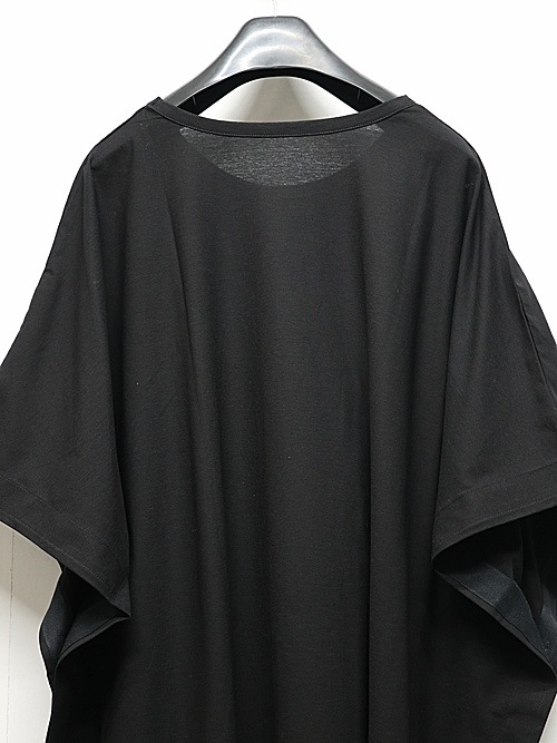 Ground Y�����饦��ɥ磻/30 HARD TWIST STRETCH JERSEY SIDE BUTTON BIG SHORT SLEEVED T/BLACK