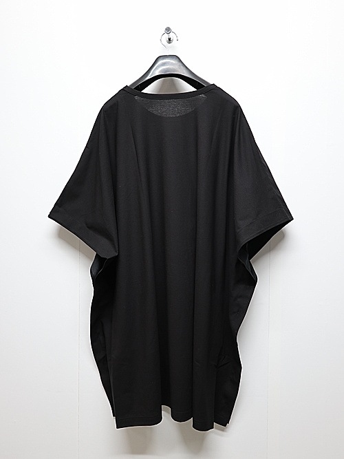 Ground Y�����饦��ɥ磻/30 HARD TWIST STRETCH JERSEY SIDE BUTTON BIG SHORT SLEEVED T/BLACK
