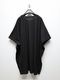 Ground Y�����饦��ɥ磻/30 HARD TWIST STRETCH JERSEY SIDE BUTTON BIG SHORT SLEEVED T/BLACK