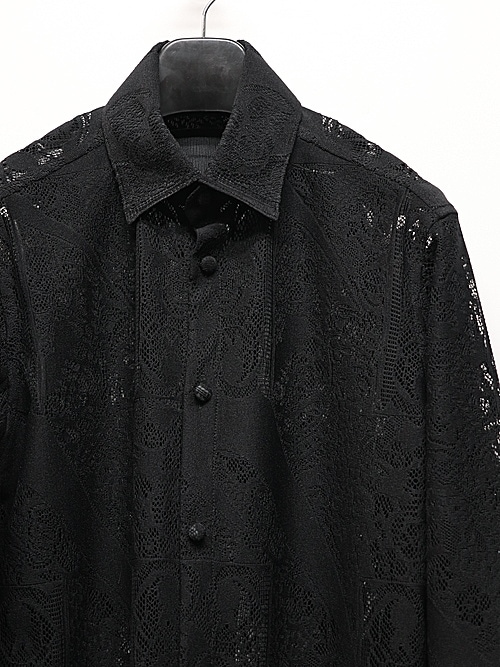 (ͽ���ʡ�6��7������ͽ��/kiryuyrik������奦����奦/CROSS-Lace Shirt/Black