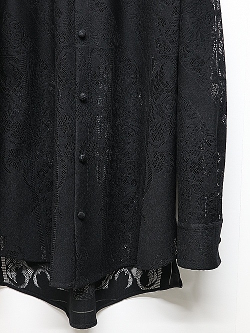 (ͽ���ʡ�6��7������ͽ��/kiryuyrik������奦����奦/CROSS-Lace Shirt/Black