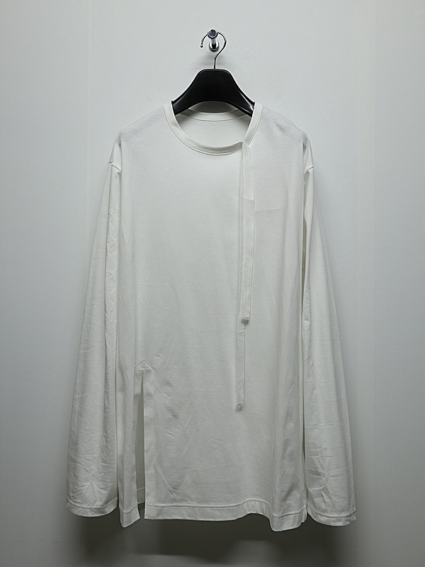 Ground Y�����饦��ɥ磻/30/- COTTON JERSEY LONG SLEEVED T/OFF WHITE