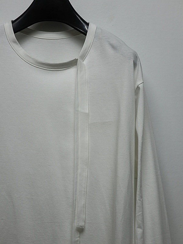 Ground Y�����饦��ɥ磻/30/- COTTON JERSEY LONG SLEEVED T/OFF WHITE