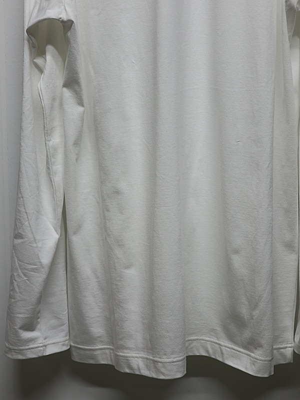 Ground Y�����饦��ɥ磻/30/- COTTON JERSEY LONG SLEEVED T/OFF WHITE