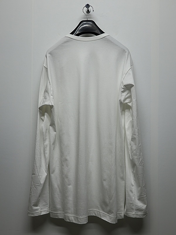 Ground Y�����饦��ɥ磻/30/- COTTON JERSEY LONG SLEEVED T/OFF WHITE
