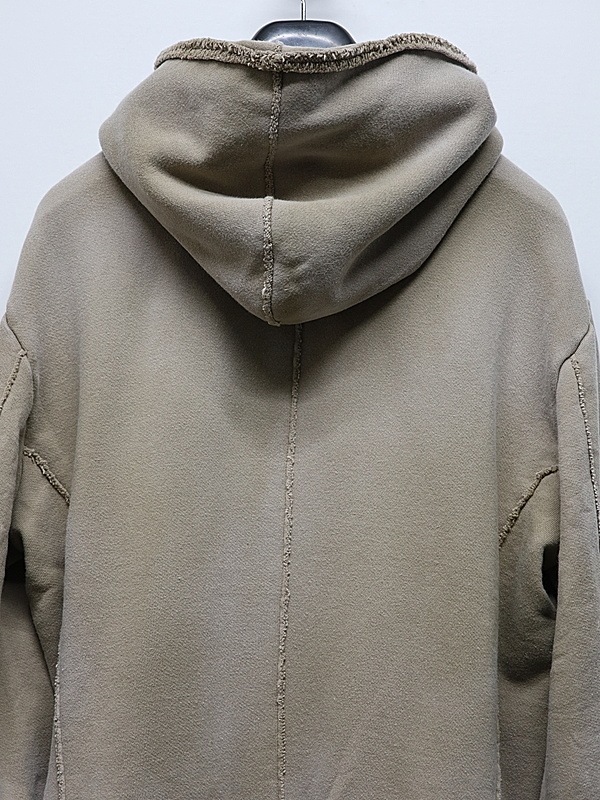 wjk�����֥른��������/fade zip-up hoodie/fade beige