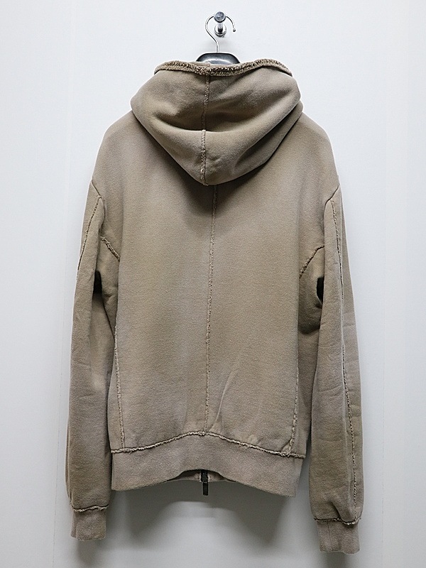 wjk�����֥른��������/fade zip-up hoodie/fade beige
