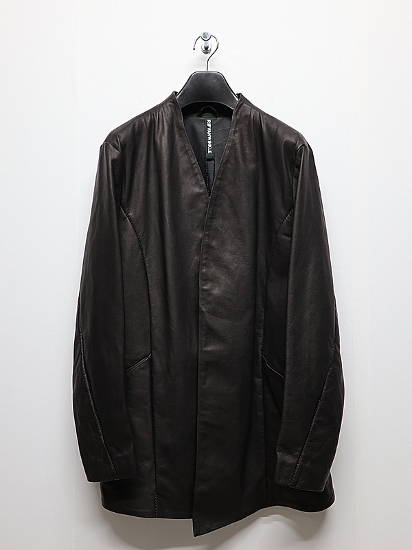 �㴰���RIPVANWINKLE����åץ����󥦥��󥯥�/COW LEATHER JACKET CARDE/BLACK
