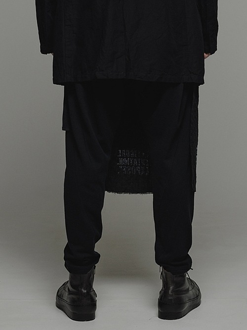 SALE40%OFF/nude:masahiko maruyama ̡:ޥҥޥ/Linen Dobby Shadow Check REVERSIBLE WAIST APRON/Black.